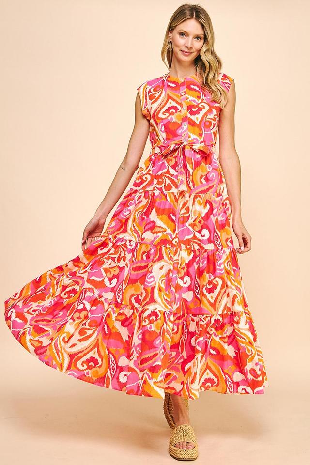 Sleeveless Tiered Maxi Dress Product Image