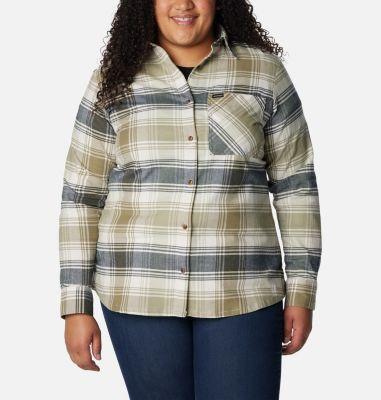 Columbia Women's Calico Basin Flannel Long Sleeve Shirt - Plus Size- Product Image