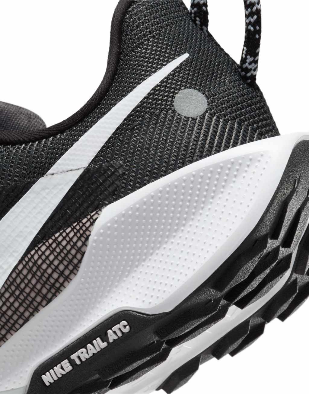 Nike Running Pegasus Trail 5 sneakers in black and white Product Image