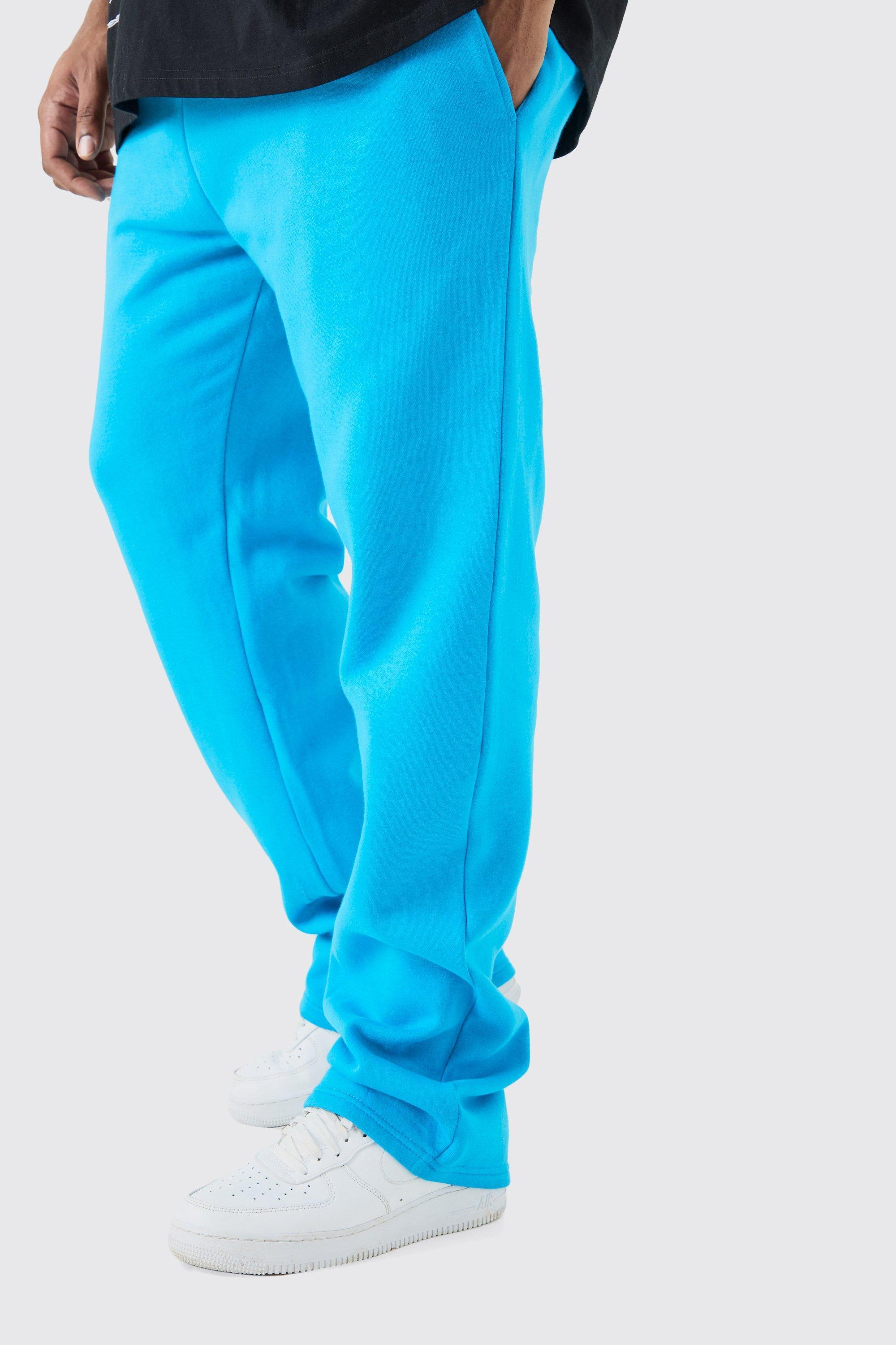 Mens Blue Plus Slim Fit Stacked Jogger, Blue product image