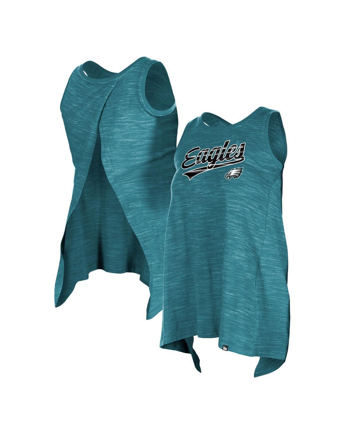 Womens New Era Midnight Green Philadelphia Eagles Space Dye Active Tank Top Product Image