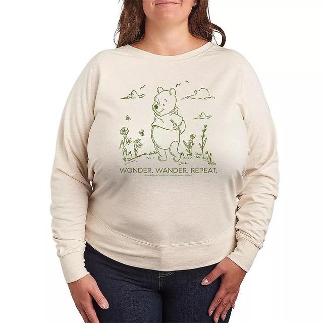 Disneys Winnie The Pooh Wonder Lightweight French Terry Sweatshirt, Womens Product Image