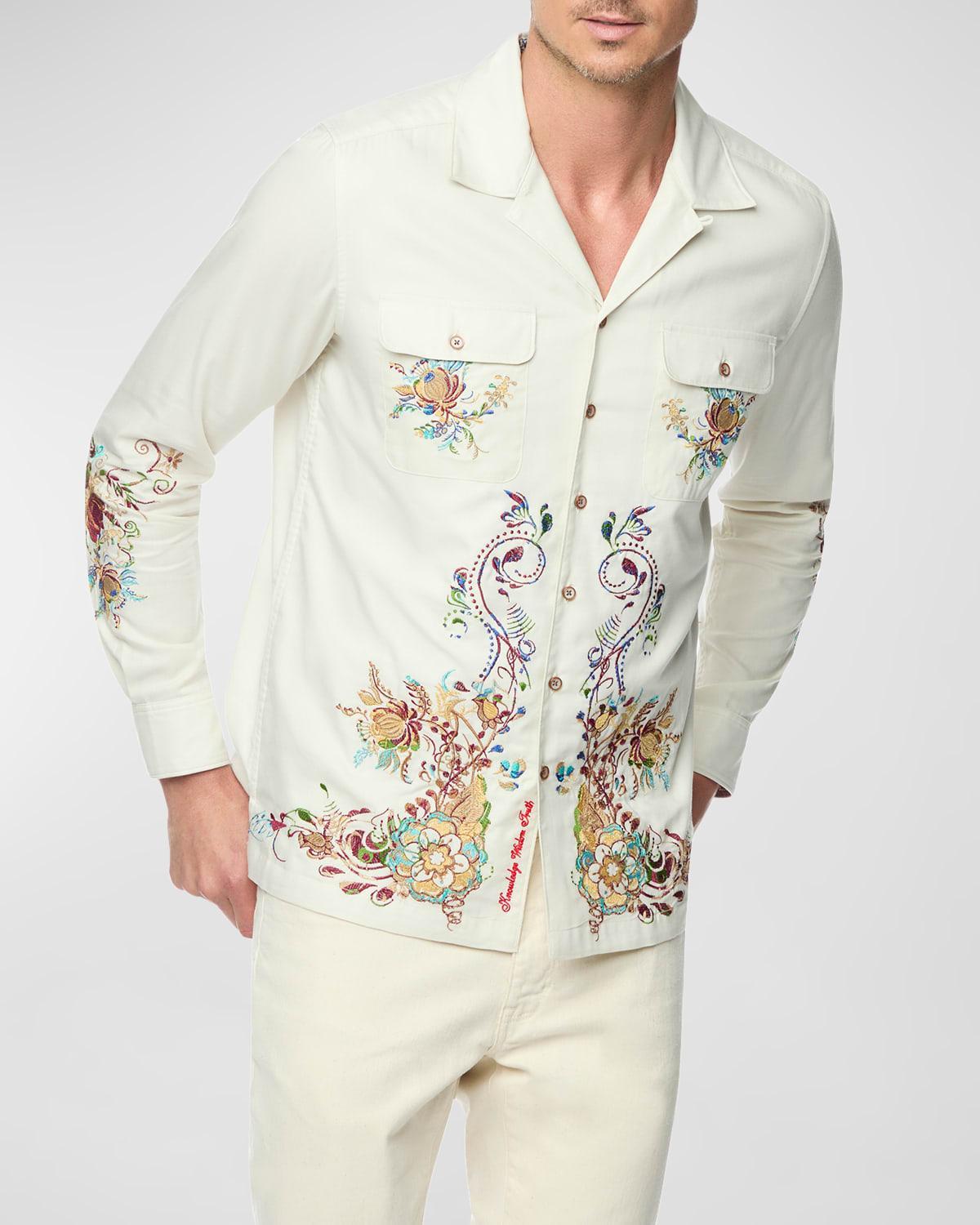 Men's Marquez Floral Embroidered Western Shirt Product Image