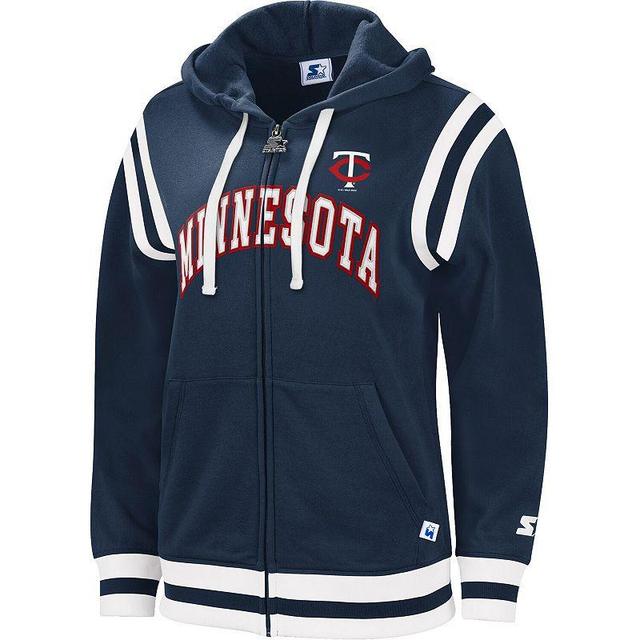 Womens Starter Minnesota Twins Vintage Full-Zip Hoodie Blue Product Image