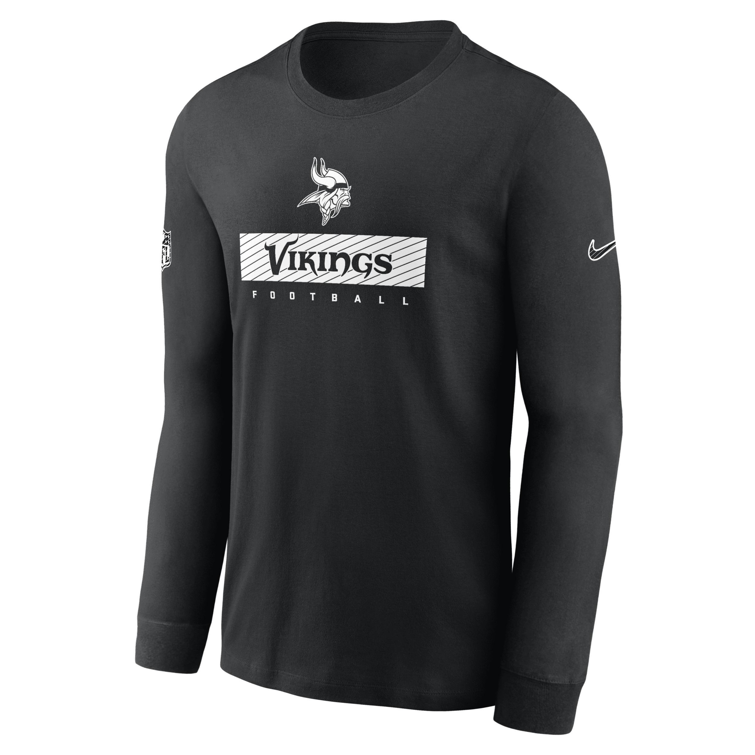 Minnesota Vikings Sideline Team Issue Nike Mens Dri-FIT NFL Long-Sleeve T-Shirt Product Image