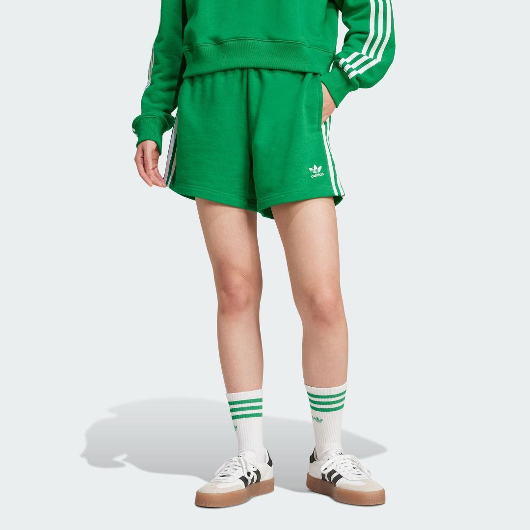 adidas Originals Womens adidas Originals 3-Stripes FT Shorts - Womens Black/White Product Image