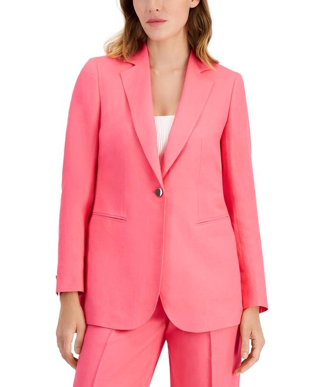 Women's Notched-Collar Single-Button Blazer Product Image