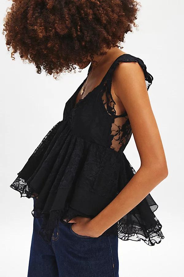 Kimchi Blue Esther Hanky Hem Babydoll Blouse Womens at Urban Outfitters Product Image