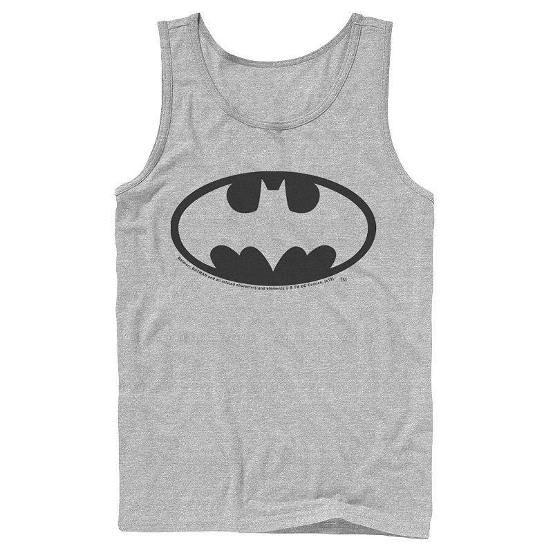 Mens DC Comics Batman Basic Chest Logo Tank Top Athletic Grey Product Image