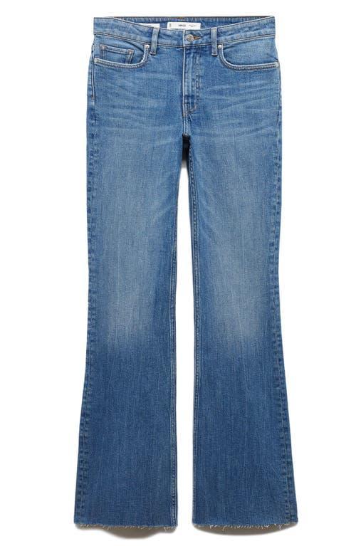 MANGO Raw Hem Flare Jeans Product Image