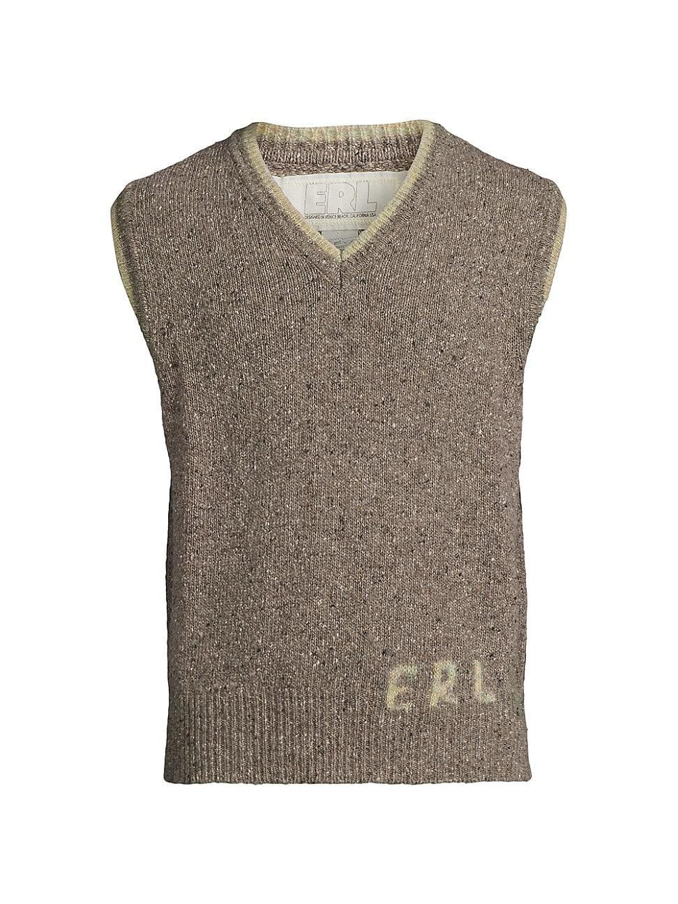 Mens Knit Wool Vest Product Image