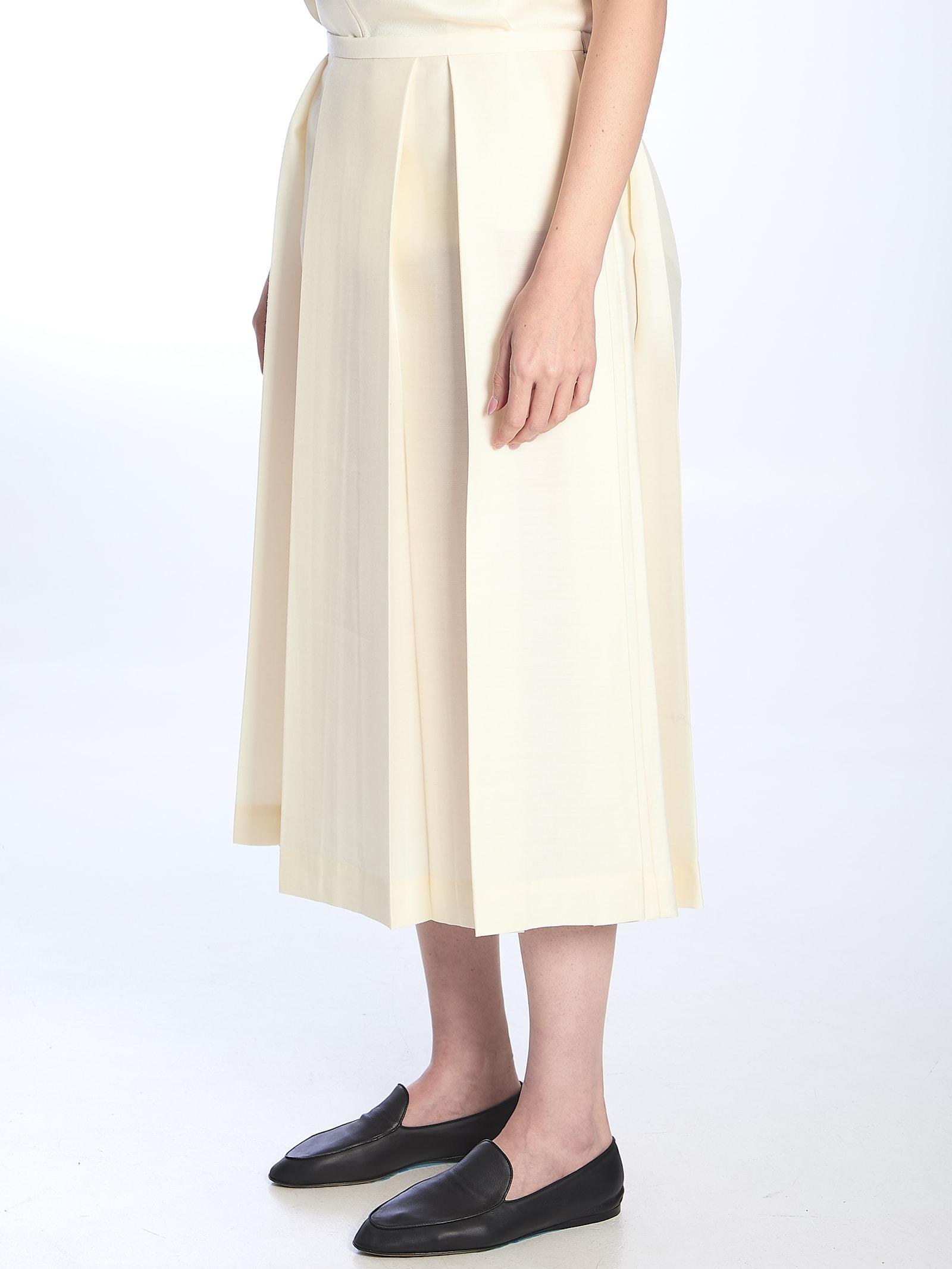 TOTÊME Ivory Skirt In Beige Product Image