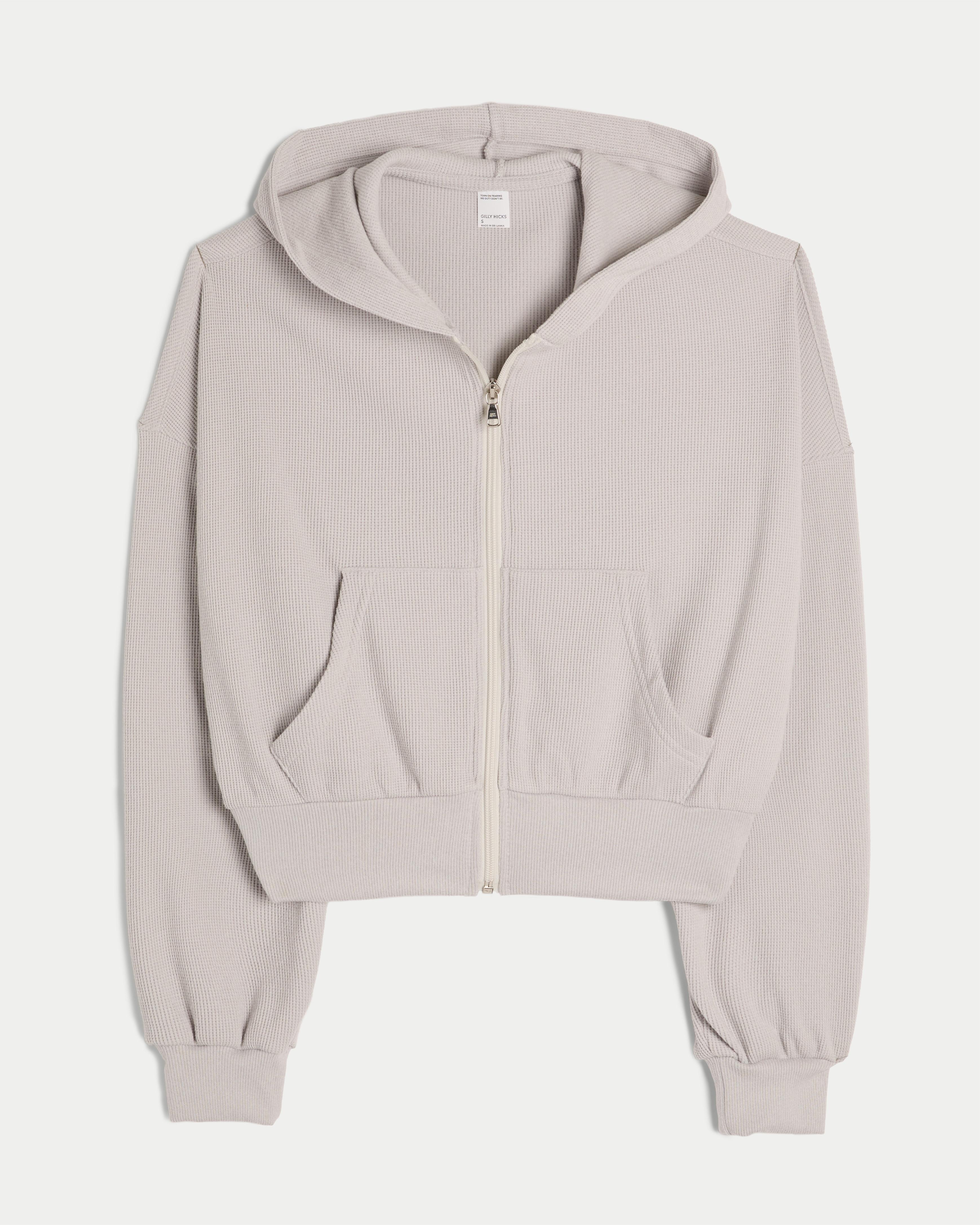 Gilly Hicks Cozy Waffle Zip-Up Hoodie Product Image