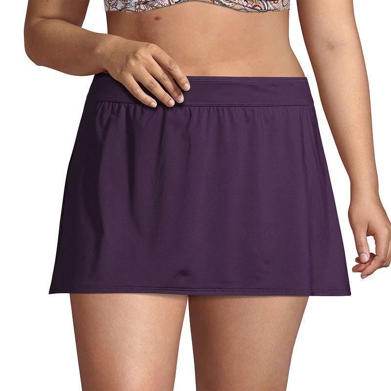 Lands End Womens Tummy Control Swim Skirt Swim Bottoms Product Image