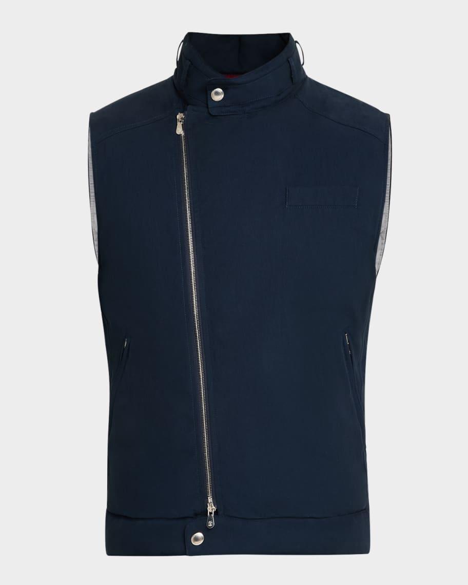 Mens Solaro Asymmetric Zip Vest Product Image