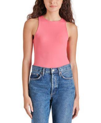 Steve Madden Nico Knit Crew Neck Sleeveless Bodysuit Product Image