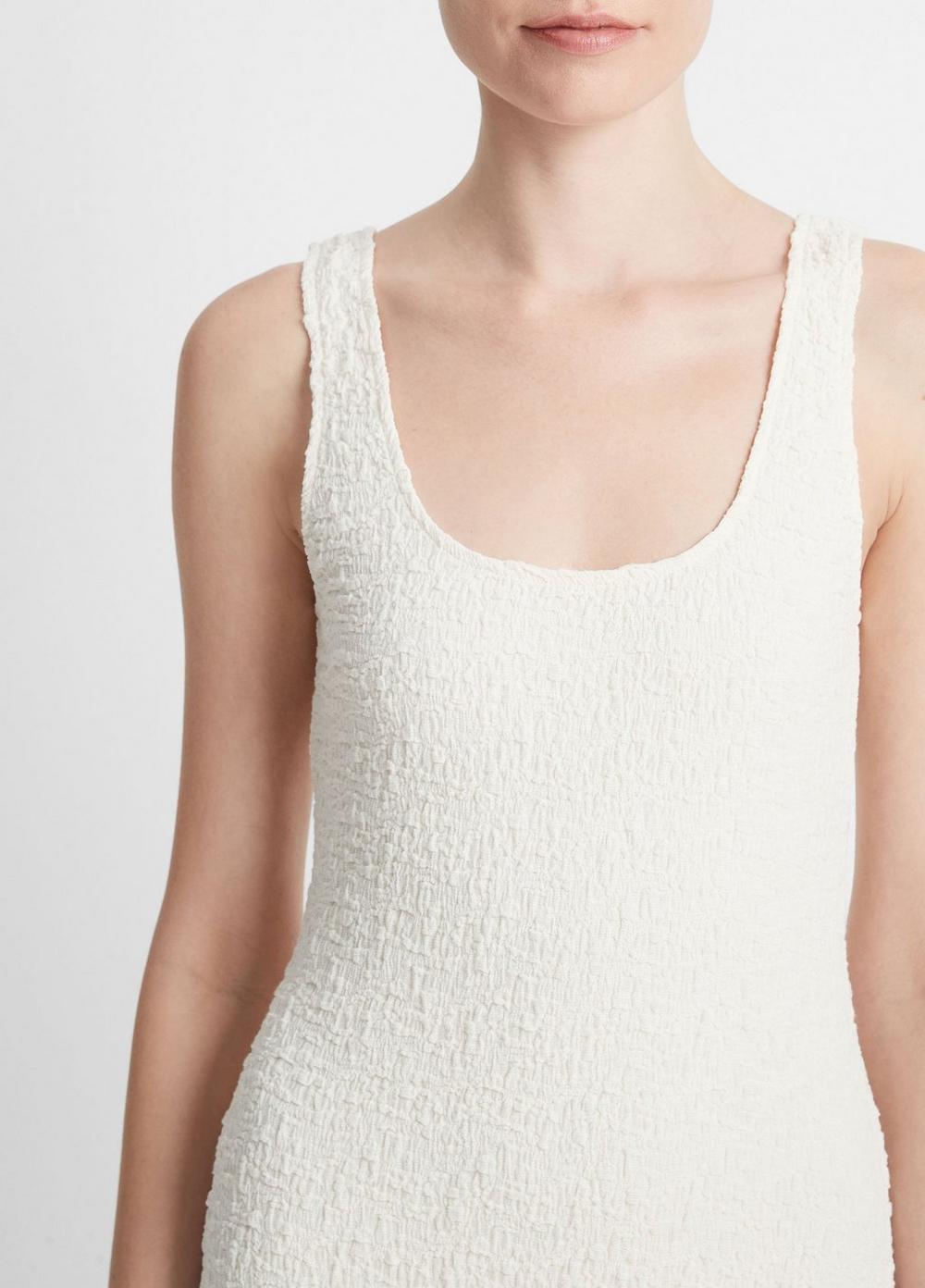 Smocked Square-Neck Tank Dress Product Image