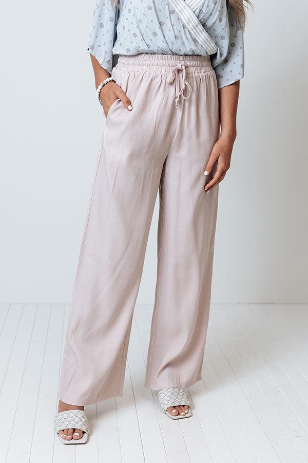 Joyful Evening High Waist Pants In Rose Quartz Product Image