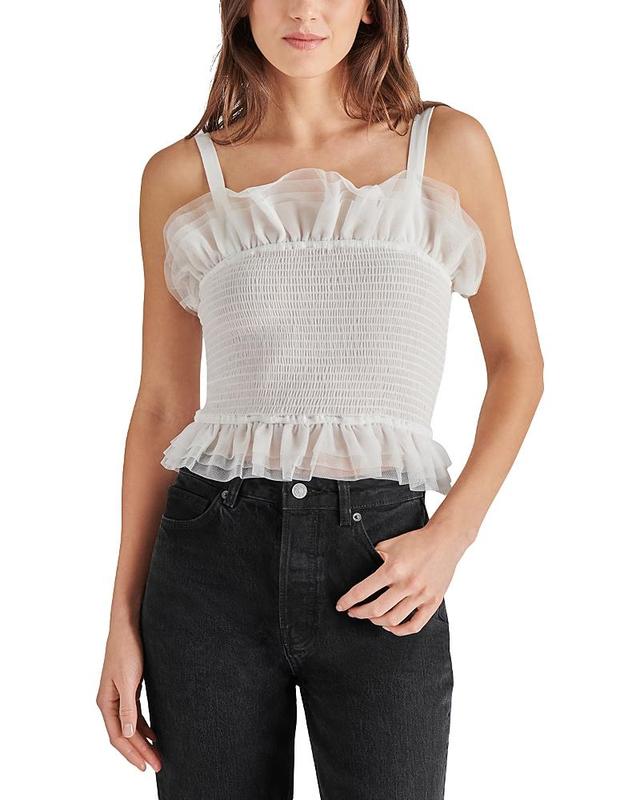 Steve Madden Rhiannon Smocked Tulle Top Product Image