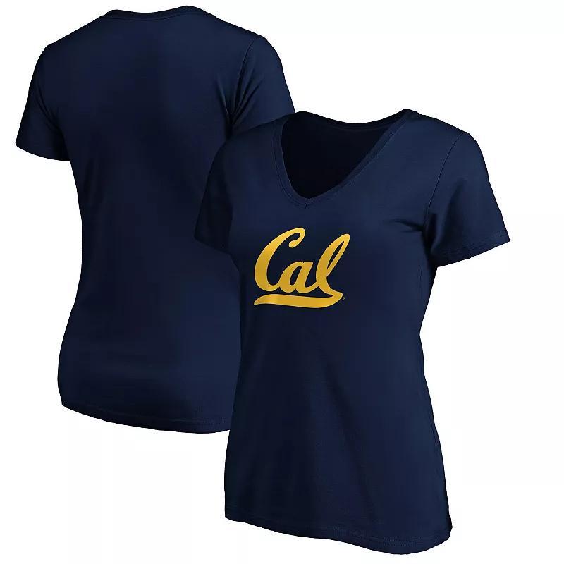 Womens Fanatics Cal Bears Primary Logo V-Neck T-Shirt Blue Product Image