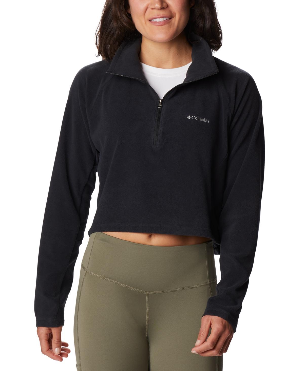 Columbia Womens Glacial Cropped Ii Sportswear Fleece 1/2-Zip Top Product Image