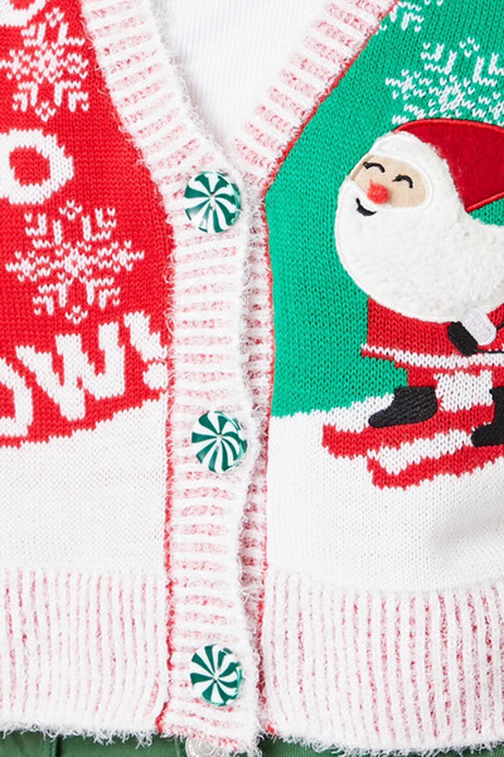 Skiing Santa Cardigan Sweater | Forever 21 Product Image