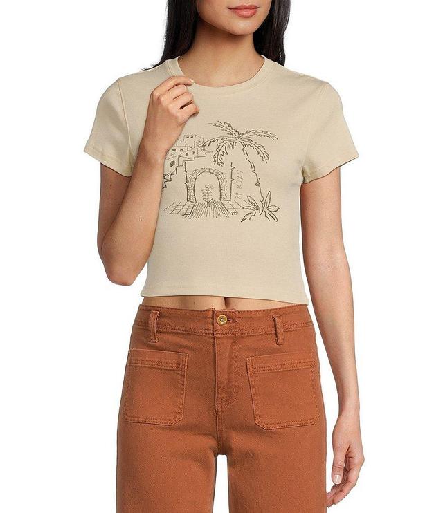 Roxy All Day Cropped Graphic T-Shirt Product Image