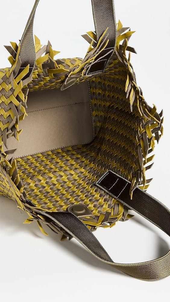 Naghedi Havana Medium Tote Basketweave | Shopbop Product Image