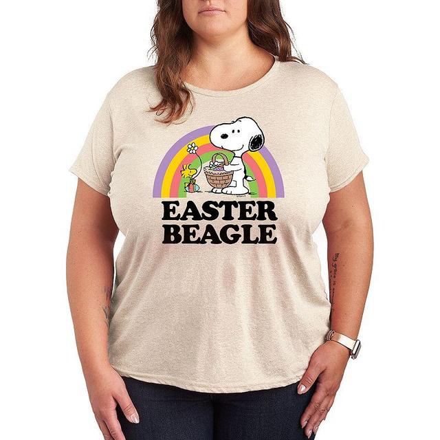 Plus Peanuts Snoopy & Woodstock Easter Graphic Tee, Womens Product Image