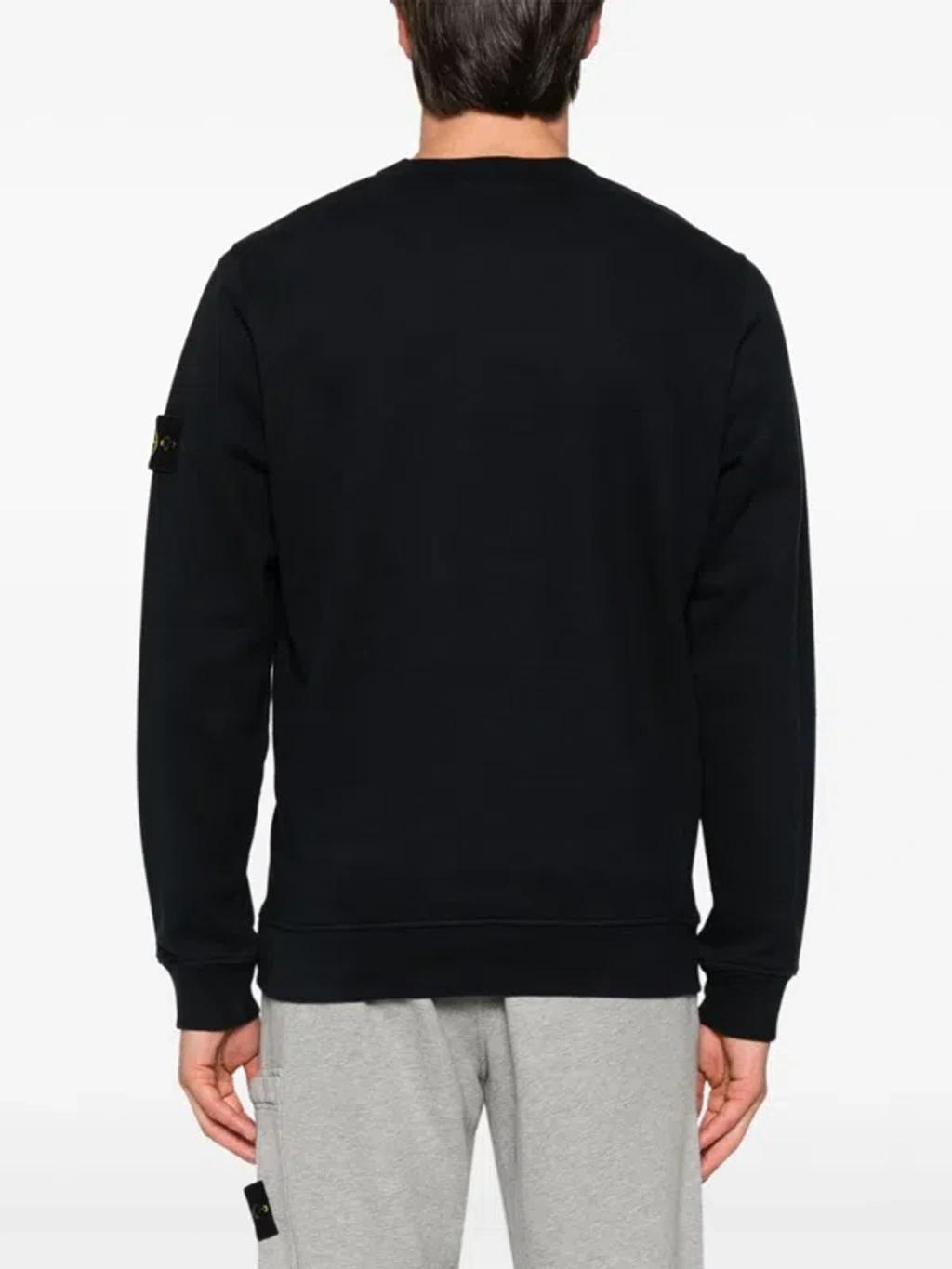 STONE ISLAND Crew Neck Sweatshirt In Tan Product Image