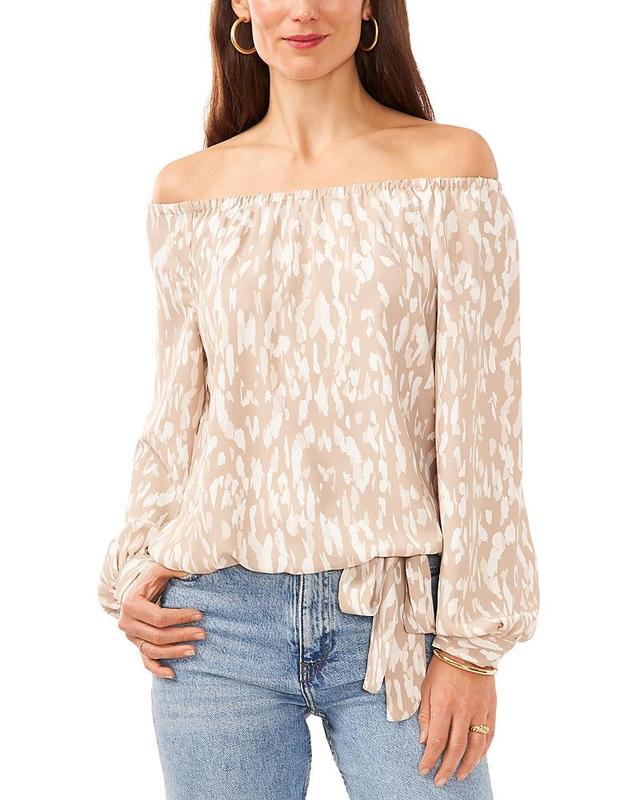 Vince Camuto Print Off the Shoulder Top Product Image