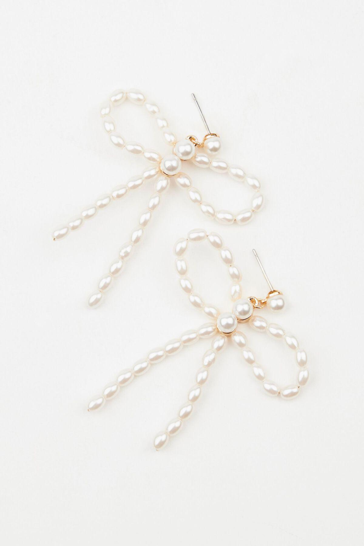 Bow Pearl Earrings Product Image