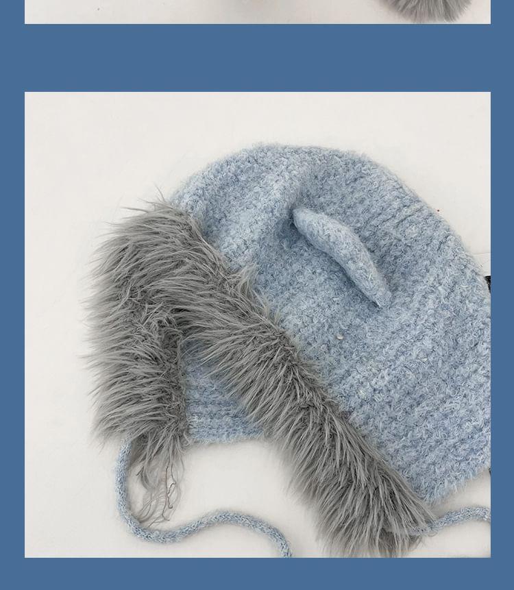 Bear Ear Pom Pom Trapper Hat product image