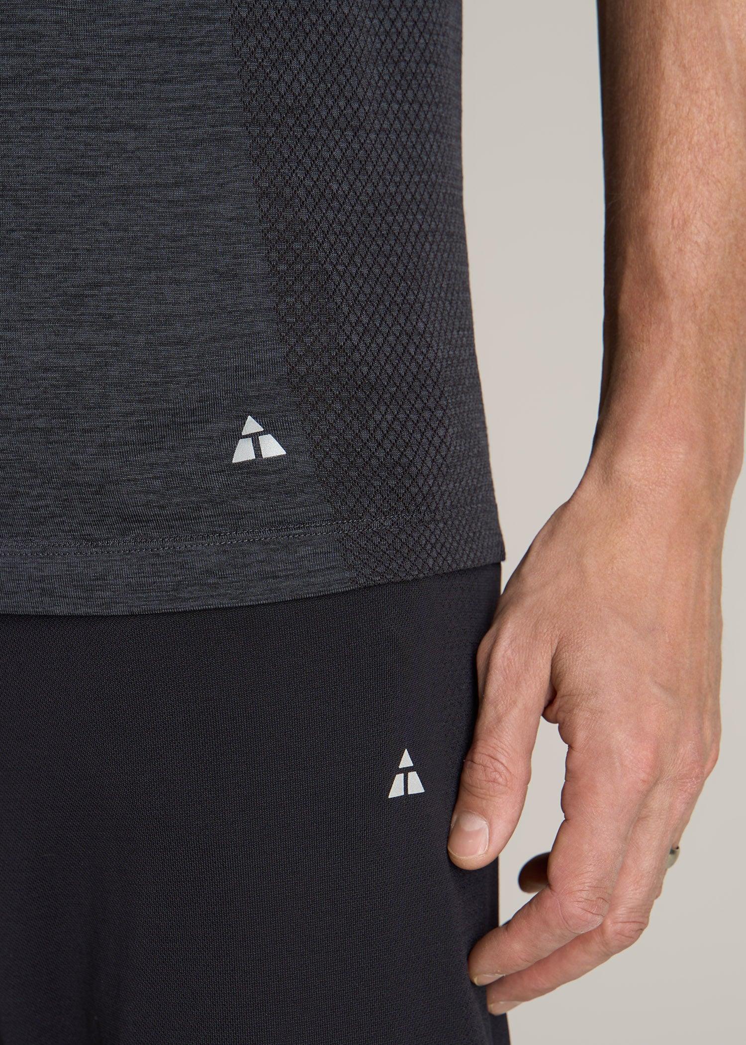 A.T. Performance MODERN-FIT Engineered Athletic Tall Tee in Charcoal Mix Product Image