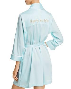 Womens 3/4 Short Sleeve Satin Shawl Collar Robe Product Image