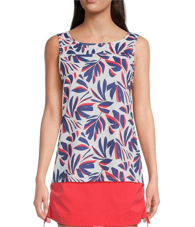 Columbia Chill River Printed Round Neck Sleeveless Tank Top Product Image