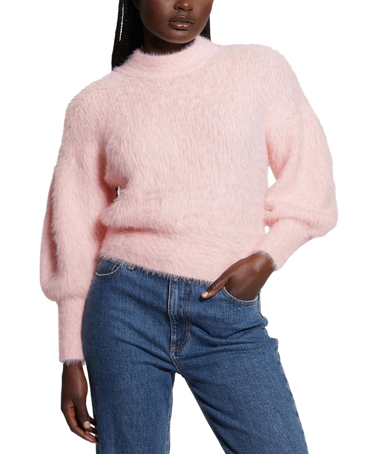 Guess Womens Keyla Fuzzy Sweater Product Image