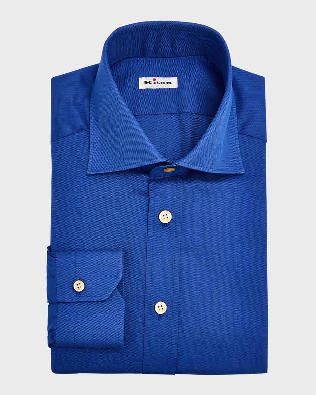 Mens Textured Cotton Dress Shirt Product Image