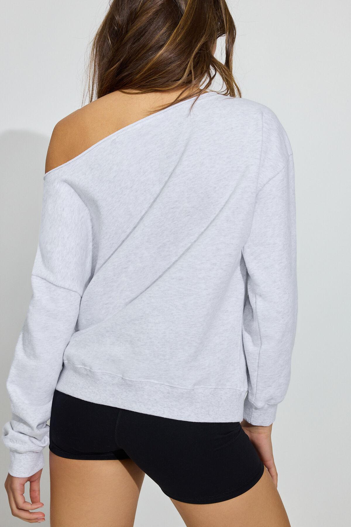 SoftTerry Off Shoulder Sweatshirt Product Image