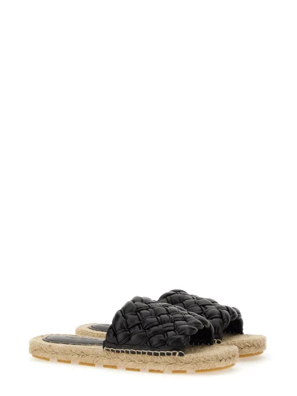 BOTTEGA VENETA Leather Sandal In Black Product Image