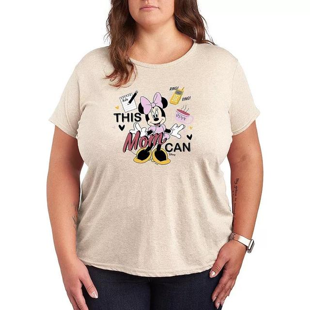 Disneys Minnie Mouse Plus This Mom Can Graphic Tee, Womens Product Image