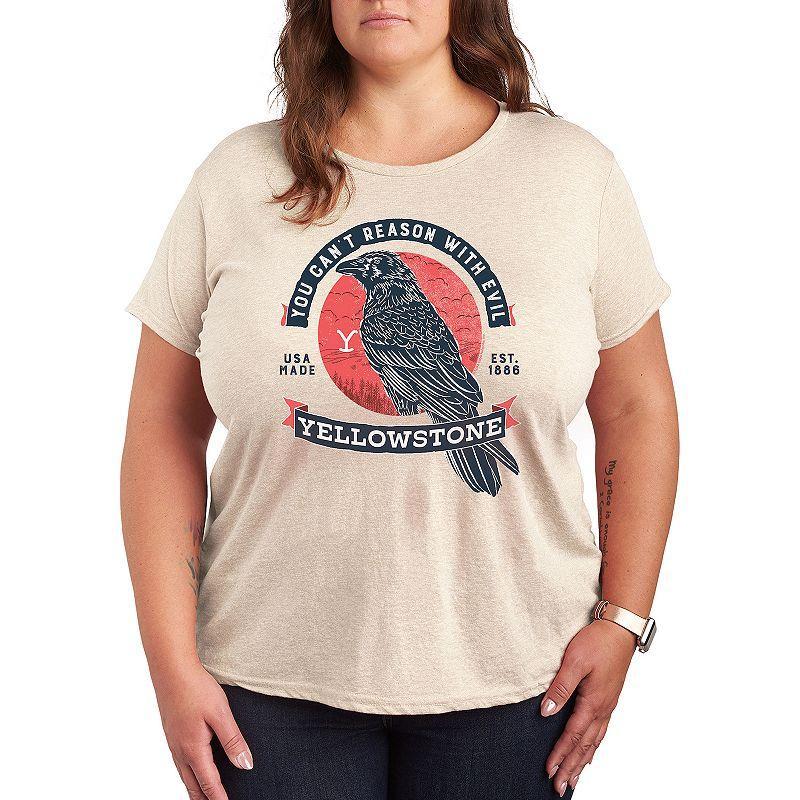 Plus Yellowstone Cant Reason Evil Graphic Tee, Womens Product Image