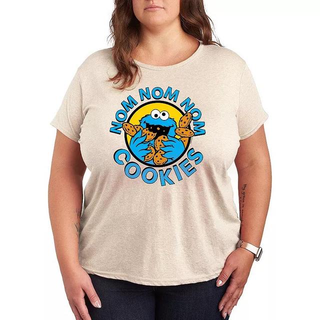 Plus Sesame Street Nom Nom Nom Graphic Tee, Womens Product Image