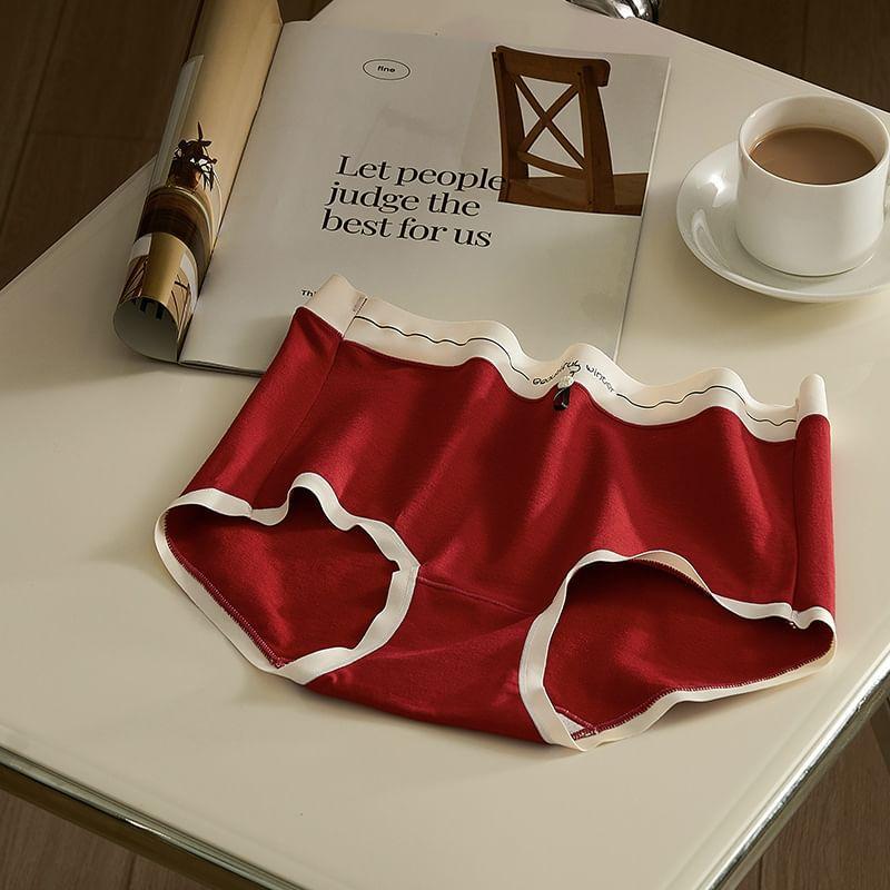 Contrast Trim Bow Panty Product Image