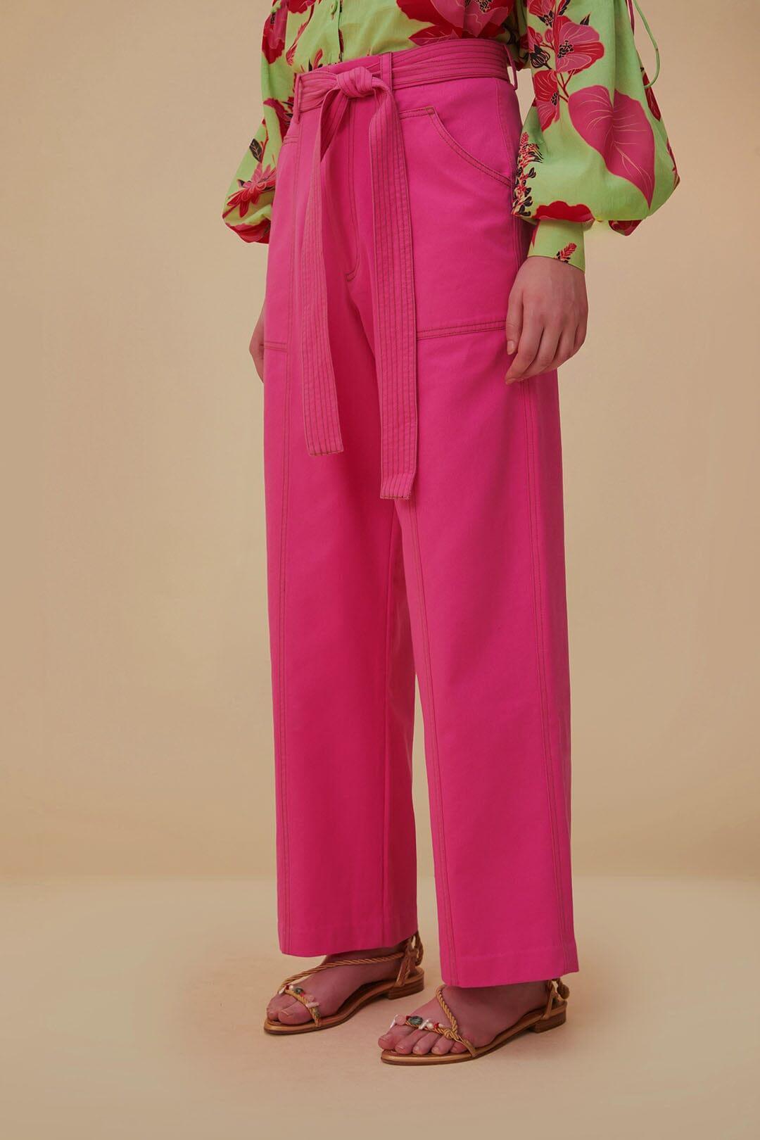 Pink Wide Pants Product Image