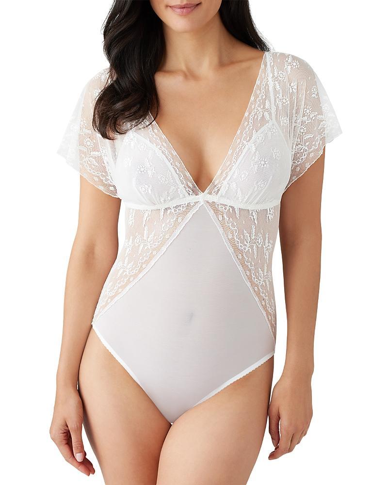 Womens Lifted In Luxury Lace-Insert Bodysuit Product Image