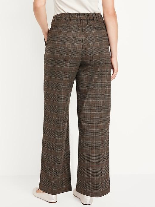 Extra High-Waisted Taylor Wide-Leg Trouser Pants Product Image