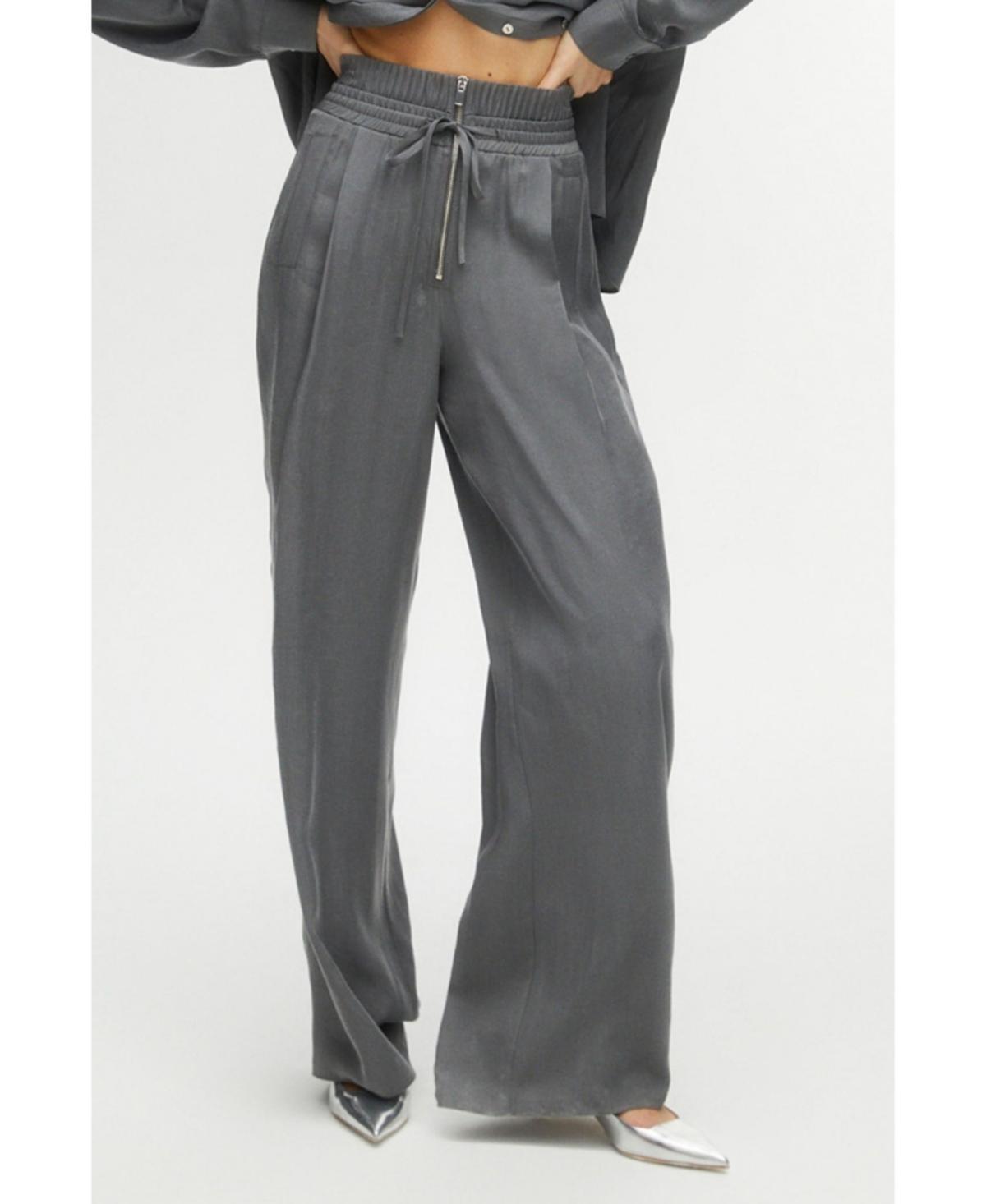 Nocturne Womens Draped Wide Leg Pants Product Image