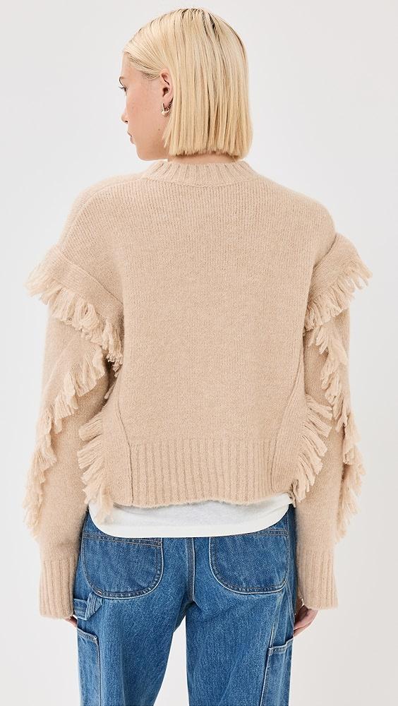 3.1 Phillip Lim Crewneck Sweater with Fringe Trim | Shopbop Product Image