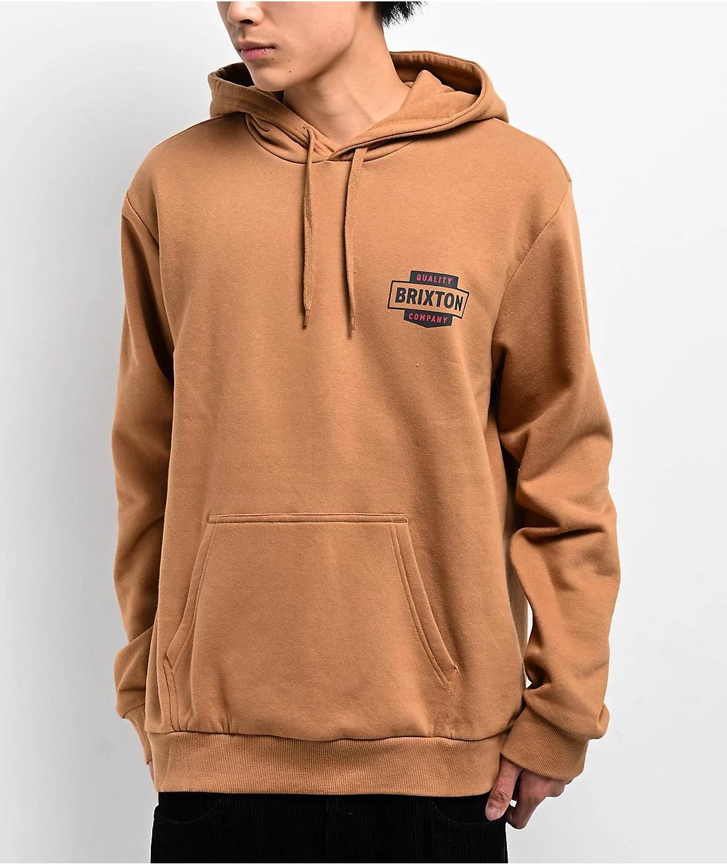 Brixton Osborn Brown Hoodie Product Image